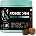 Cuchillos de calma para perros V-EST – Disponible en 3 Fórmulas: Calming, Multivitamin o Probióticos – Soft Chews Chicken Flavor – Helps Stress & Anxiety – 120 Cuenta