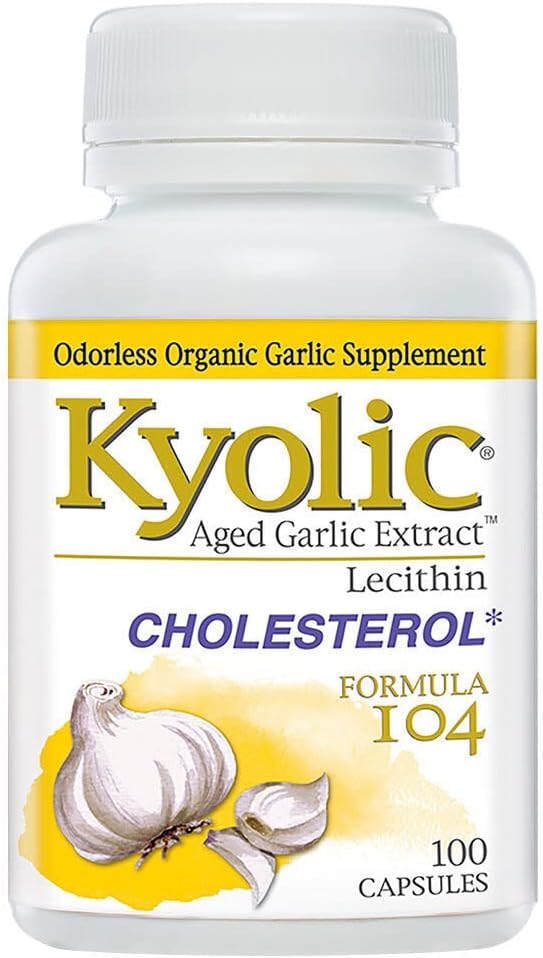 Extracto de ajo envejecido Kyolic Cholesterol Fórmula 104-100 cápsulas