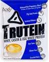 Body Nutrition Trutein High Protein Powder: 45% Whey, 45% Casein, 10% Egg White, Gluten-Free, Low Sodium, Grass Fed Whey Protein Powder, Gym Suplemento &amp; Breakfast Shake, Mocha, 34g Muestra