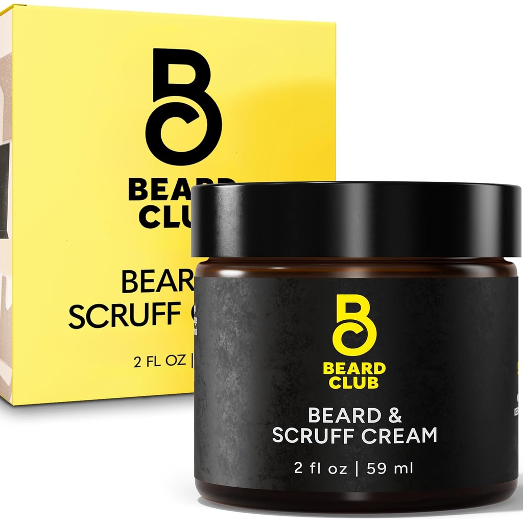 The Beard Club Biotin Beard Cream - Moisturizing and Hydrating Shea Beard Butter for Healthier Facial Hair & Skin