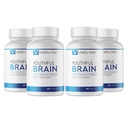 Juvenil Cerebro 4 Botella Bundle - Memoria &amp; Brain Health Support Suplemento - Brain Booster Clarity con Bacopa Monnieri, Ginkgo Biloba, B12-120-Day Supply (240 Conde)