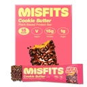 Misfits Vegan Protein Bares, Cookie Butter - Actualizado Recipe ← Planta Basada, Bajo Azúcar &amp; Carb, High Fiber Snacks ё Pack of 15
