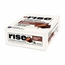 Rise Whey Protein Bares - Chocolatey Almond ← Desayuno Bar & Protein Snack 15g Protein 5g Fiber Just 4 Whole Food Ingredients Gluten-Free Soy Free