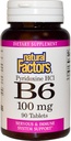 B-6 Pyridoxina HCL 100mg Factores naturales 90 Tabs