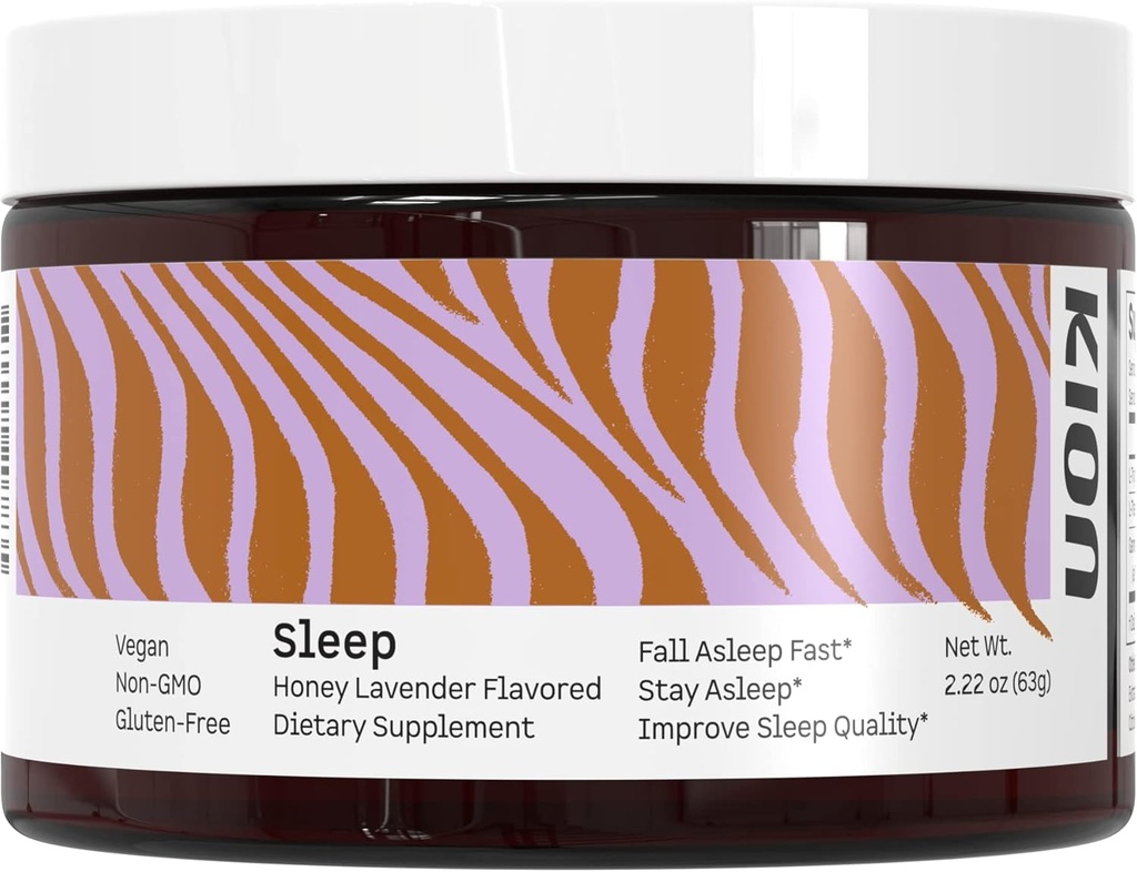 Kion Honey Lavender Sleep Powder ¦ Fall Asleep Fast, Stay Asleep &amp; Mejorar la calidad del sueño ← Amino Acid Powered Sleep Support ← 30 Servings