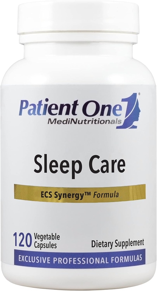 Patient One Sleep Care | Supplement to Support Transition into Sleep and Restful Sleep* | with Chamomile, Valerian, Melatonin and More | 120 Capsules