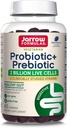 Jarrow Formulas Probiótico+ Prebiótico Suplemento dietético, Salud Digestiva, Gut Flora+ Salud Inmune - 2 Billones CFU - 2 Strains clínicamente estudiados - 60 Gummies - Blackberry Flavor