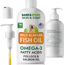 BARK&SPARK Fish Oil for Dogs - Natural Omega-3-Skin & Coat Support -Liquid Food Supplement for Pets-EPA+DHA Fatty Acids for Joint Function, Immune&Heart Health 16 (fl oz)-Sardine & Krill