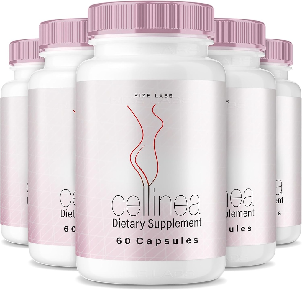 Los laboratorios de rize (5 Pack) Cellinea - Cellinea Pills, Cellinea Capsules para la piel sana, Cellinea a la hidratación de la piel de la piel, Cellinea All-Natural Suplemento dietético, Cellinea Comentarios (300 cápsulas)