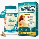 UltaLife Her Harmony Menopause Supplements for Women - Hot Flashes Menopause Relief &amp; Hormone Balance for Women - Contiene Black Cohosh, Dong Quai, Red Clover &amp; Más - Estrógeno Gratis - 120 cápsulas