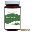 HERBAL HILLS Aloe Vera Capsules (Aloe barbadensis)  120 Capsules (500 mg) ← Pure Aloe Freeze Dried Powder Supplement, High Concentration, Supports General Well-Being
