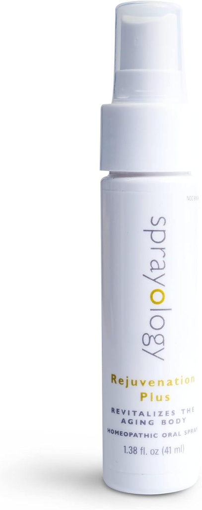 Sprayology Rejuvenation Plus ← Revitalizes El Cuerpo de Envejecimiento tóxico Energy Supplement for Fatigue and Anti-Aging Silencio Vegan, Gluten &amp; Lactose Free ← 30 Day Supply (1.38 fl oz)
