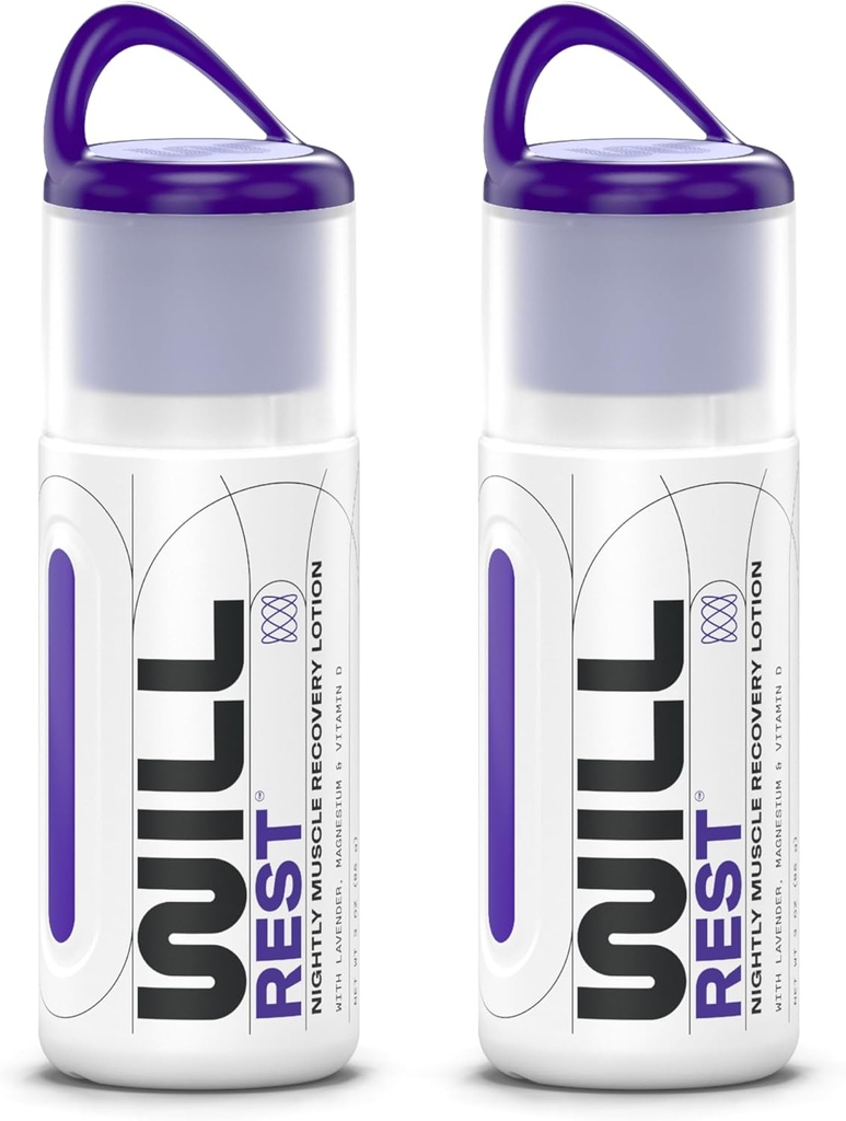 Loción de magnesio para dormir I Noche Crema de magnesio tópico para la relajación I Vitamina D &amp; Loción de lavanda para mejor sueño &amp; Alivio I 3 Fl oz (2 Pack)