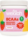 Wellah BCAAs (Strawberry Mango Flavored) 30 Servimientos - BCAA Polvo con complejo de hidratación