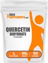 BulkSupplements.com Dihydrate de Quercetina Powder - Quercetina Suplementos, Antioxidantes Fuente - Vegan & Gluten Gratis, 1g por Serving, 100g (3.5 oz) (Pack of 1)