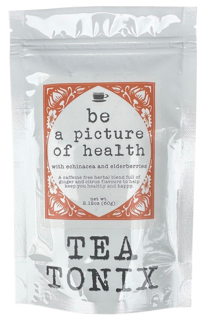 BE A PICTURE OF HEALTH Tea with Echinacea, Elderberries, and Ginger 60g (2.12oz) - for Better Health and to Help Get You Through the Cold Season