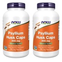 AHORA Alimentos Psyllium Husk 500mg, 500 cápsulas (2 Pack)