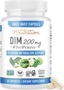 Suplemento 200 mg ← Estrógeno Balance para Mujeres " Hombres Silencio Hormonal Acne, Saldo hormonal, Menopausia " Antioxidante Apoyo Silencioso Proyecto Label limpio certificado, Vegan " Soy Free Diindolylmethane TEN 60 Ct.