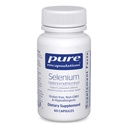 Encapsulaciones puras Selenium - 200 mcg - para la función celular sana, sistema inmunológico " Defensas antioxidantes - Suplemento mineral - Vegan " Gluten Gratis - 60 cápsulas