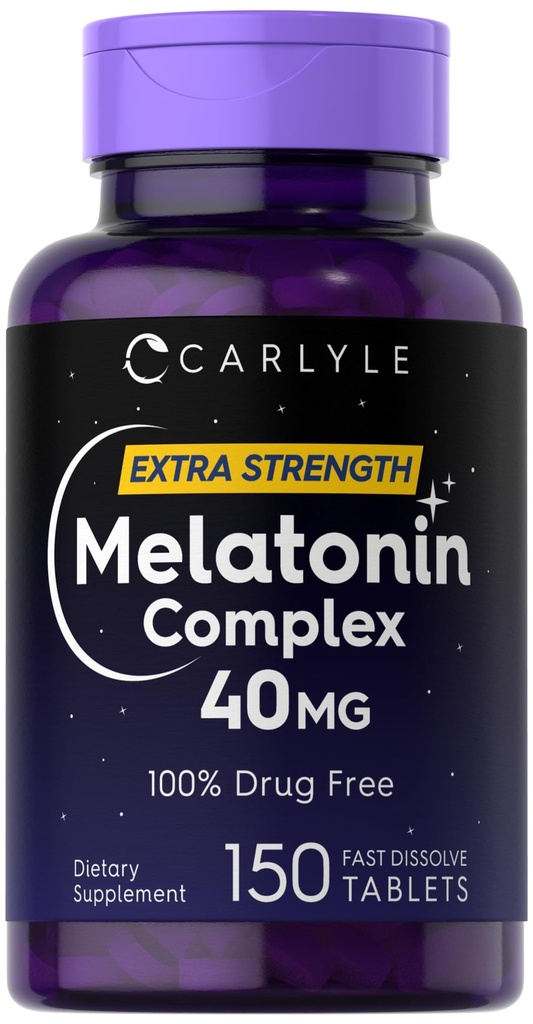 Carlyle Melatonin 40mg Complejo ← 150 Fast Dissolve Tablets