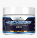 VITAMISAN Premium Crema de Glucosamina Orgánica " Condroitina con MSM, Arnica, " Collagen