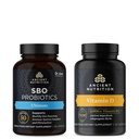 Antigua Nutrición SBO Probióticos Capsules, Ultimate, 60 Cuenta + Capsules de vitamina D, 90 Cuenta
