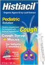Histiacil Orgánica Agave Jarabe para TOS, Infantes 2 Meses y Más Viejo, Tos + Alivio Mucus Hecho con Agave & Ivy Leaf Extracto, Fórmula Pediátrica para Mucus Daytime Flavor, 2 fl oz