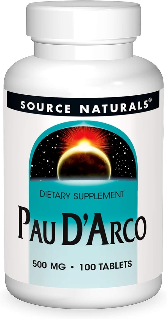 Fuente Naturales PAU D'Arco Suplemento dietético - 100 Tablas