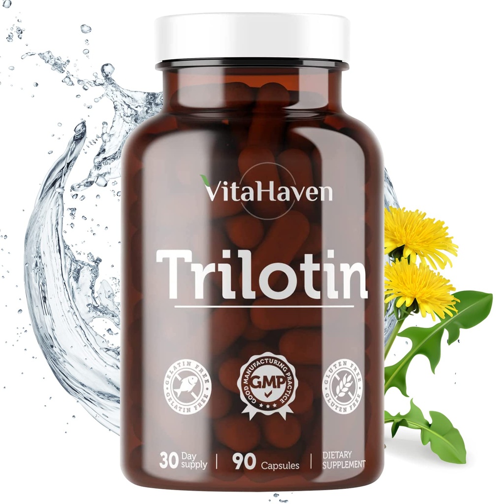 Trilotina: Tratamiento de pies hinchados y tobillos para mujeres y hombres con Edema de la pierna inferior - Reducir el hinchazón en pies y tobillos de la retención de agua Incluye: Bota de Dandelion, hoja de Parsley &amp; Más