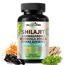 Himalayan Shilajit Capsules:Purified Himalayan Shilajit Extract - Energía natural " Apoyo a la resistencia-Vegan, Ácido Fulvico Antiguo " Ácido Humico Natural 60 cápsulas