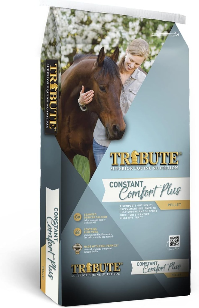 Constant Comfort Plus Topdress Gut Health Suplemento para caballos, bolsa de 40 libras