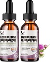 4 Fl Oz - Limpiador de hígado Detox " Reparar gotas líquidas - 1000mg Leche Esteto Extracto gotas Suplemento para la limpieza del hígado " Detox, Antioxidante, soporte digestivo