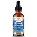 2000MG Liposomal Glutathione Liquid, 98% Absorción, Forma activa L-Glutathione Suplemento, Vegan Friendly, Poderoso Complejo Antioxidante para Sistema Inmuno, Defensa del envejecimiento, Detox, 2 FL.OZ