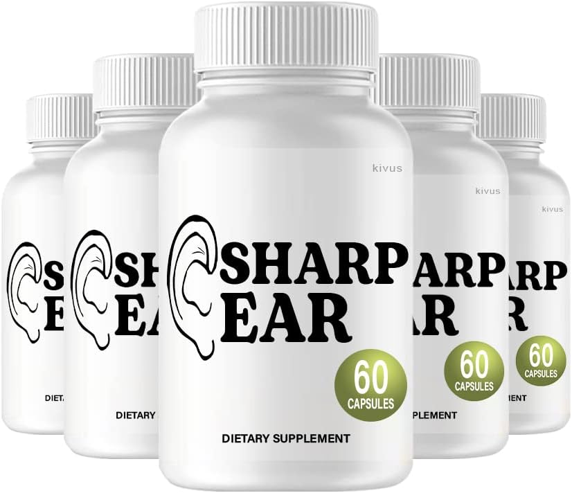 (5 Pack) Oreja de afeitado - Oreja de afeitado avanzado Tinnitus Suplemento de apoyo (300 cápsulas)