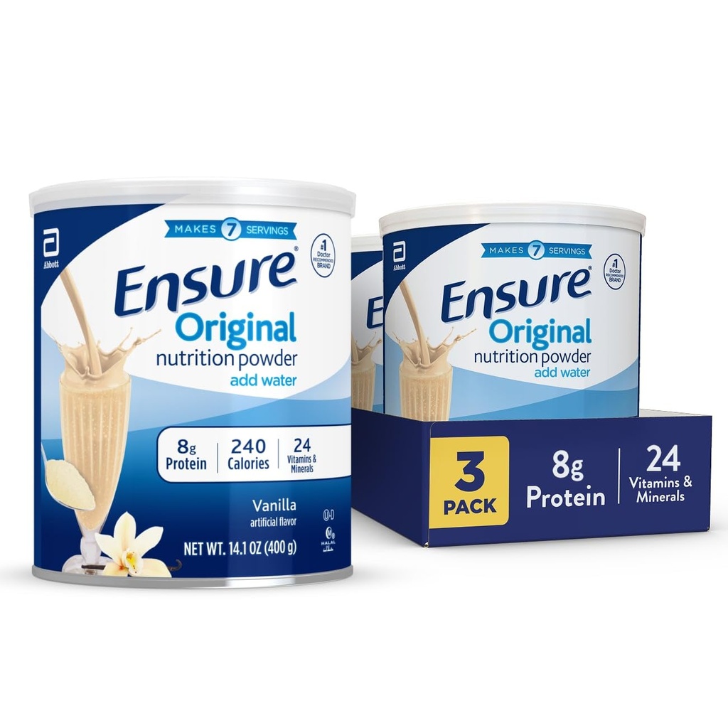 Asegurar la nutrición de la vainilla original pólvora Vanilla Protein Powder ← Reemplazo de la mealla pequeña Mezcla  8g Proteína, 24 Vitaminas &amp; Minerals