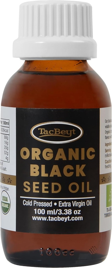 Fuerte aceite de semilla negra líquido ← 100% Orgánica Semilla especial ← más alta Timoquinona y Volátil Óleo de semillas negras turcas ← USDA Certified, Non GMO, Cold-Presed (Strong 3.38 Fl Oz)