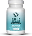 Mighty Omega 1000 Potent Omega 3 Supplement 1000 MG EPA DHA Per Capsule High Dose Omega 3 Fish Oil South Pacific Anchovy Sourced - Triglyceride Omega 3 Fatty Acid Supplement