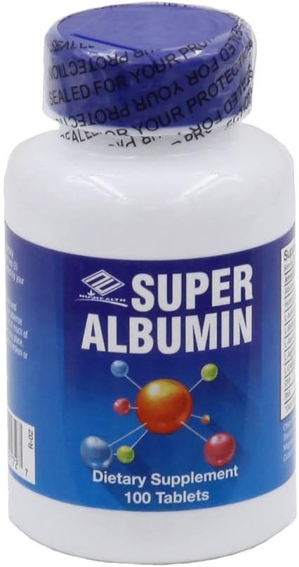 Super Albúmina (100 Tabletas) - 12 Pack por Nu-Health