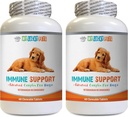 k9 Power Immune Dog - Dog Immune Support - Overall Health and Wellness Boost - ANTIOXIDANT - Liver Health - Turmeric Curcumin for Dogs - 2 Bottles (120 Treats)