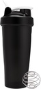 Botella Protein Shaker para Gym - Pre Workout Copa Protein Bebida Shaker 20 Fl oz, Lavavajillas Caja Fuerte, BPA &amp; Phthalate Bottle Blender, Gimnasio Shaker para Protein Shake - Negro o Blanco (Color de borde)