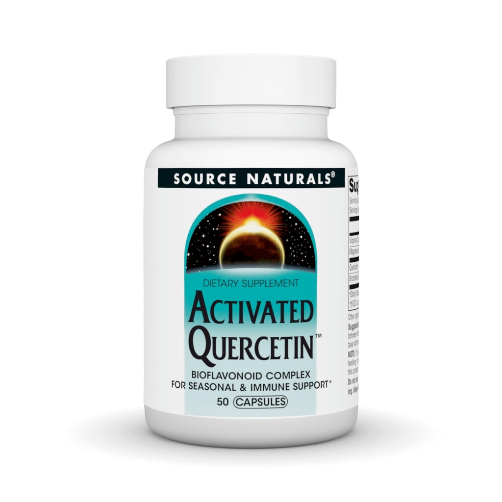 Fuente Naturales Activado Quercetina, Complejo Bioflavanoide, para el Soporte Estacional &amp; Inmuno - 50 cápsulas