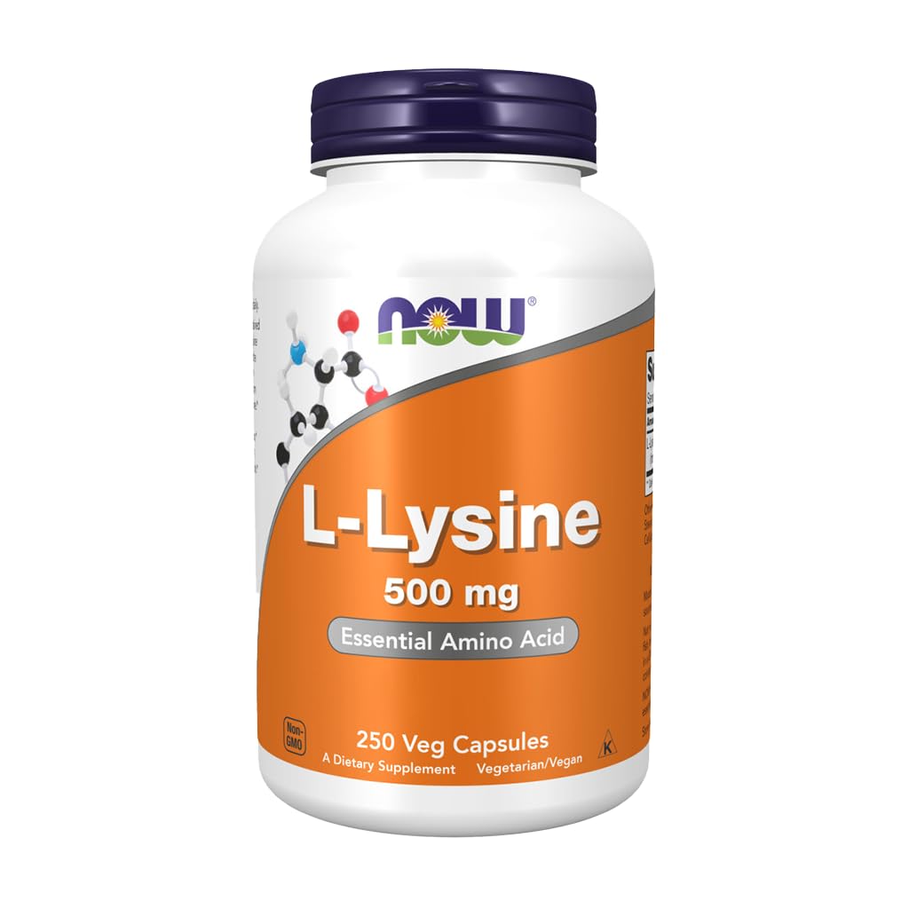 Ahora Alimentos L-Lysine 500 Milligrams, 250 Tablets