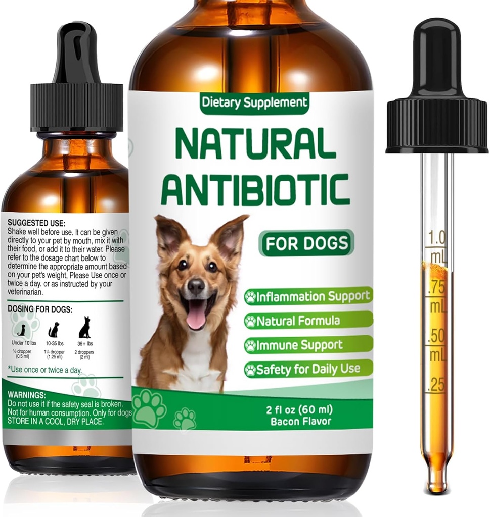 Antibiotics for Dogs,Natural Antibiotics for Dogs,Pet Antibiotic, Dog Multivitamin, Supports Dog Allergy and Itch Relief,Dietary Supplement,Natural Herbal Supplement