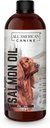 Wild Caught Salmon Oil | Optimal Source Omega 3 Fish Oil Liquid Food Supplement for Dogs Skin, Coat, Joint, and Immune Health, 16 fl oz