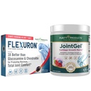 Purity Products Flexuron Joint Fórmula + Joint Gel Flexuron (Krill Oil, Low Molecular Weight Hyaluronic Acid, Astaxanthin) - Joint Gel Berry Powder (Bioactive Collagen Peptides + MSM)