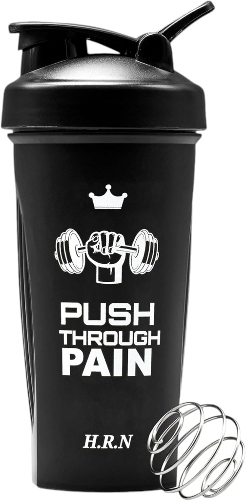 H.R.N 28 OZ Protein Shaker Bottle For Protein Mixes with Wire Whisk,Shaker Bottle for Pre ' Post workout, Shaker Cup For Exercise