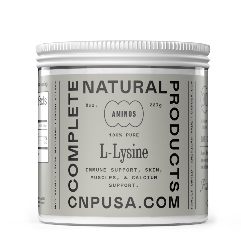 L-Lysine Powder Suplemento - Bulk L-Lysine 8oz, 200 Servings