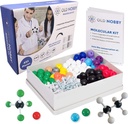 Old Nobby Organic Chemistry Set (425 pc) Modelo molecular Kit con átomos, huesos, guía, herramienta de eliminación de huesos - kits de ciencia STEM para niños juguetes Juego de química para estudiantes profesores jóvenes científicos
