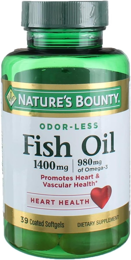 Aceite de pescado recompensado de la naturaleza, 39 Cuenta (Pack of 4)