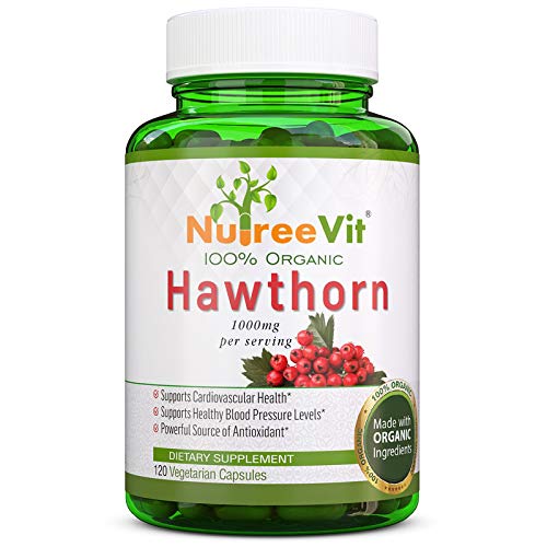 NutreeVit 100% orgánico - Hawthorn Berry Powerful Superfood Formula (320 cápsulas)